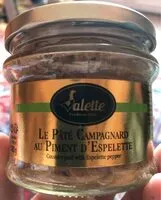 Mängden socker i Le pâté campagnard au piment d'espelette