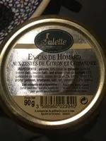 Mängden socker i En Cas de Homard