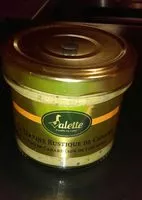 Mängden socker i La terrine rustique de canard