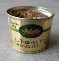 Mängden socker i Terrine d'oie aux pruneaux et à la figue