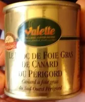 Mängden socker i bloc de foie gras de canard du Périgord