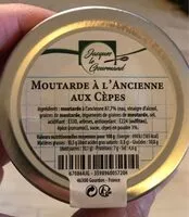 Mängden socker i Moutarde à l'ancienne aux cèpes