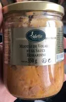 Mängden socker i Mijoté de volaille et sauce homardine