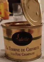 Mängden socker i La terrine de chevreuil à la fine champagne