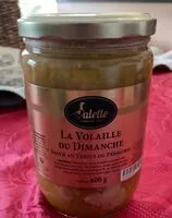 Mängden socker i La volaille du dimanche