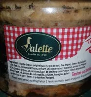 Mängden socker i Terrine du bistrot  du  coin