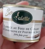 Mängden socker i Mousse au foie de canard