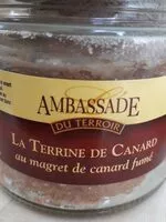 Mängden socker i La terrine de canard au magret de canard fumé