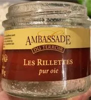 Mängden socker i Les rillettes pur oie