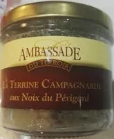 Mängden socker i La terrine campagnarde aux noix du Périgord