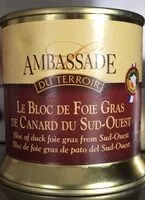 Mängden socker i Le bloc de foie gras de canard du Sud-Ouest