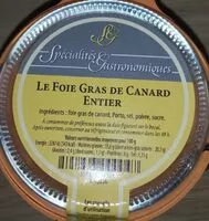 Mängden socker i Le Fois Gras de Canard Entier