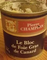 Mängden socker i Bloc de foie gras de canard