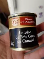 Mängden socker i Bloc de foie gras de canard