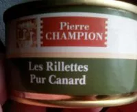 Mängden socker i Les rillettes pur canard