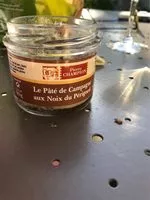 Mängden socker i Paté de campagne aux noix du Perigord