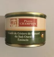 Mängden socker i Confit de gesiers de Canard