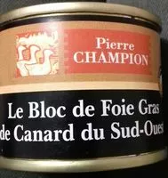 Mängden socker i bloc de  foie gras