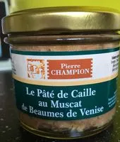 Mängden socker i Le paté de caille au Muscat de Beaumes de Venise