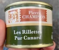 Mängden socker i les rillettes pur canard