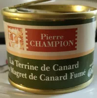 Mängden socker i Terrine de canard au magret de canard fumé