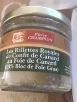 Mängden socker i Les Rillettes Royales