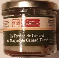 Mängden socker i La terrine de canard au magret de canard fumé