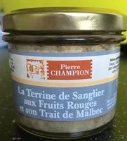 Mängden socker i La terrine de sanglier aux fruits rouges et son trait de Malbec