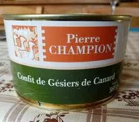 Mängden socker i Confit de gésiers de Canard