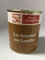 Mängden socker i Les saucisses aux lentilles