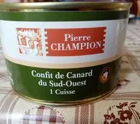 Mängden socker i Confit de canard du Sud-ouest 1 Cuisse