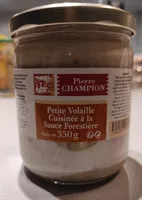 Mängden socker i petite volaille cuisinée à la sauce forestière