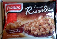 Mängden socker i Pommes rissolées "Findus"