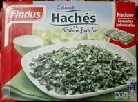 Mängden socker i Épinards hachés à la crème