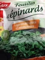 Mängden socker i Feuilles d'épinards