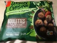 Mängden socker i Boulettes végétales à base de protéines de pois