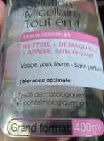Mängden socker i Solution Micellaire Tout en 1 Peaux sensibles 400 ml