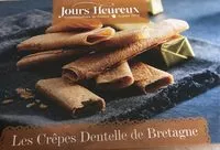 Mängden socker i Les crepes dentelle de bretagne