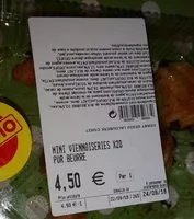 Mängden socker i Mini viennoiseries