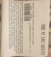 Mängden socker i Éclairs au café