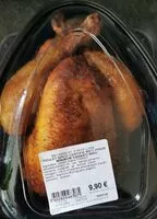 Mängden socker i Poulet épicé certifié rôti poids
