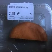 Mängden socker i Beignet plage nature