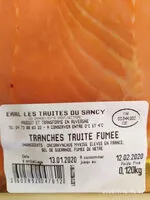 Mängden socker i Tranches truite fumée