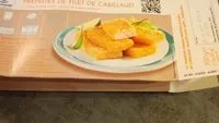 Mängden socker i Tranches panées prefrites de filet de cabillaud
