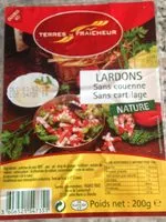 Mängden socker i Lardons