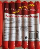 Mängden socker i Saucisses de Strasbourg
