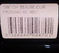 Mängden socker i Vin de bordeaux