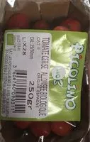 Mängden socker i Tomate cerise allongée biologique
