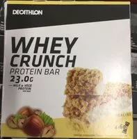 Mängden socker i Whey crunch protein bar