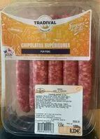 Mängden socker i Chipolatas supérieures pur porc